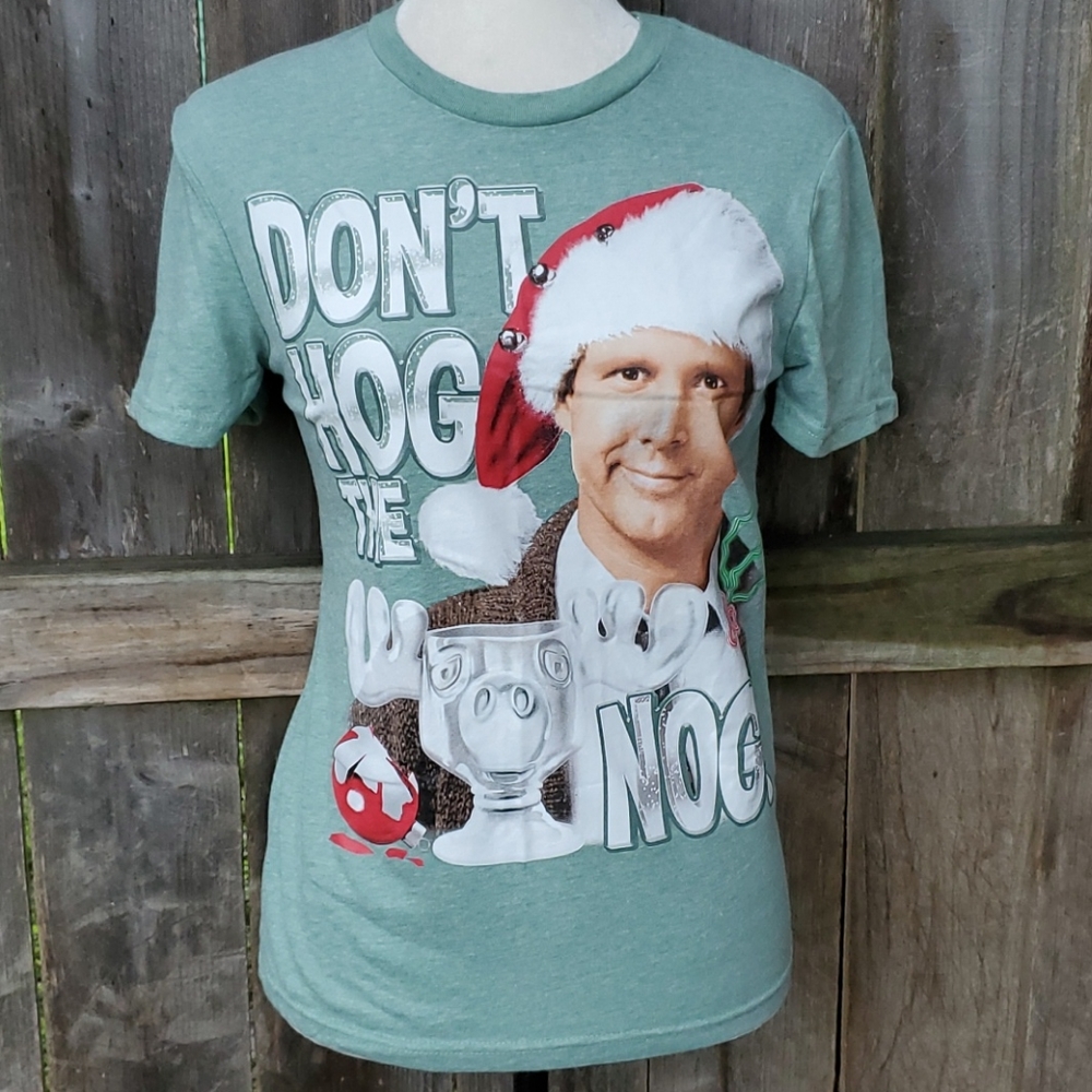 National Lampoon's Christmas Vacation Don't Hog the Nog Tee Adult S